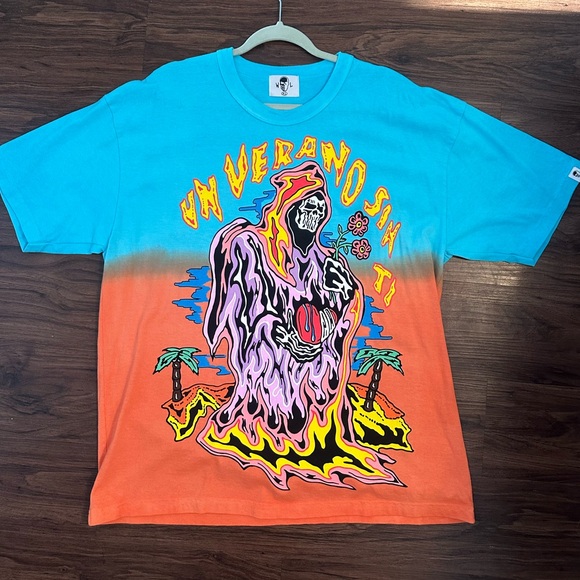 Warren Lotas x Bad Bunny - Un Verano Sin Ti Ombre Tee Shirt IN HAND SIZE XL - Picture 7 of 7